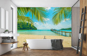 3D Beach Seascape 128 Wall Murals