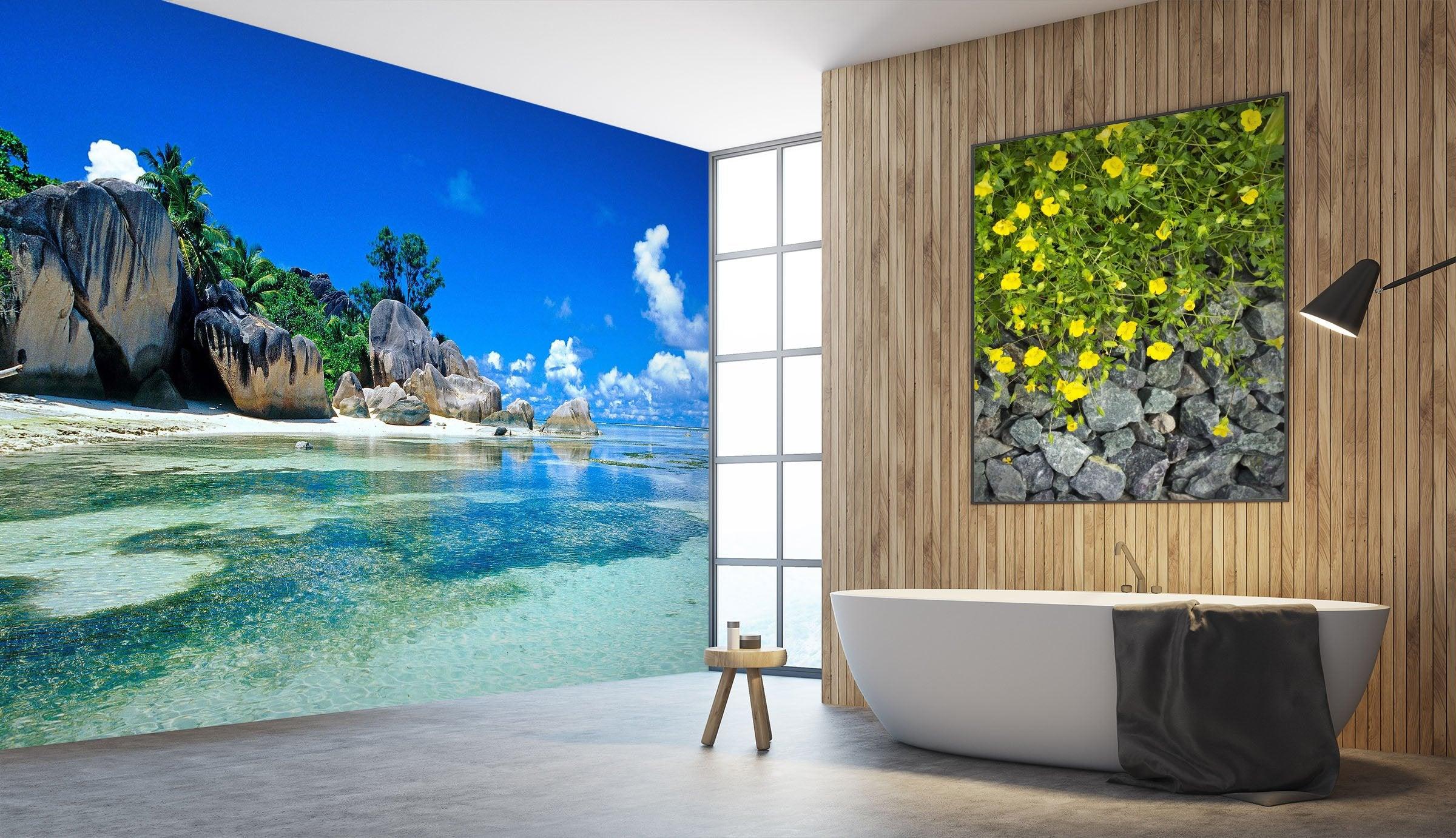 3D Sea Stones 086 Wall Murals