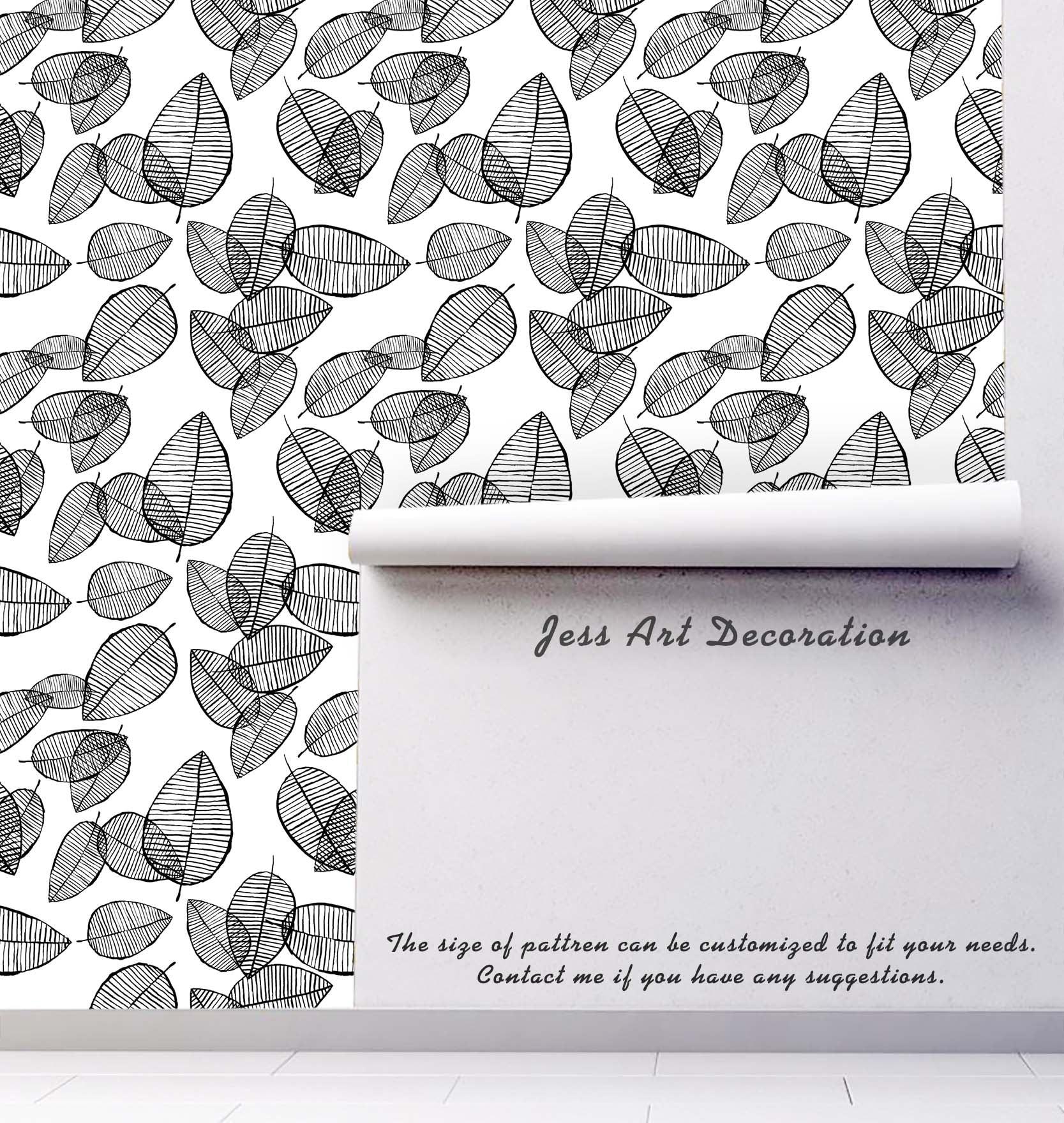 3D Gray Leaf Texture Wall Mural Wallpaper 170- Jess Art Decoration