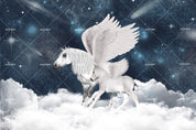 3D Winged White Horse Wall Mural Wallpaper 118- Jess Art Decoration