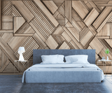 3D Wood Stripe Pattern Wall Mural Wallpaper YQ 0156- Jess Art Decoration