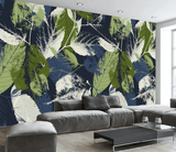 3D Mottled Leaves Texture Wall Mural Wallpaper JN 1491- Jess Art Decoration
