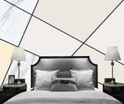 3D Modern Grey Marble Geometric Pattern Wall Mural Wallpaper JN 1462- Jess Art Decoration