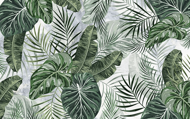 3D Tropical Leaves Wall Mural Wallpaper 42- Jess Art Decoration
