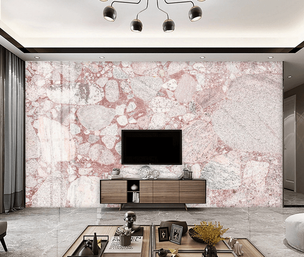 3D Pink Marble Texture Wall Mural Wallpaper 33- Jess Art Decoration
