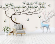 3D Tree Elk Wall Mural Wallpaper 38- Jess Art Decoration