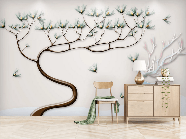 3D Tree Elk Wall Mural Wallpaper 38- Jess Art Decoration