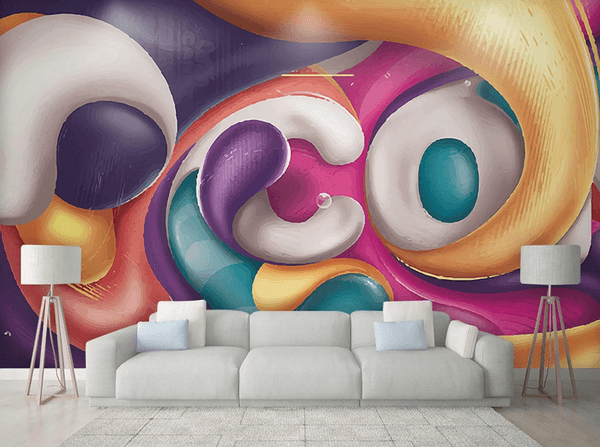 3D Pattern Balloon Wall Mural Wallpaper 04- Jess Art Decoration