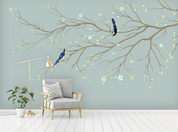 3D Blossom Branch Bird Wall Mural Wallpaper 61- Jess Art Decoration