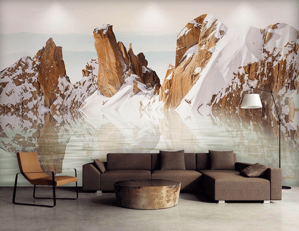 3D Mountain Snow Wall Mural Wallpaper 125- Jess Art Decoration
