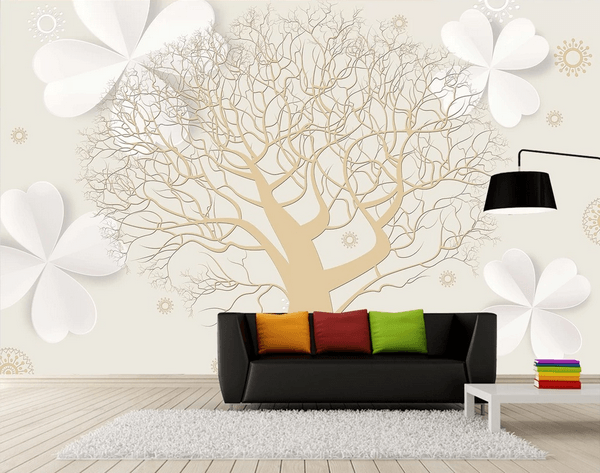 3D Tree Floral Wall Mural Wallpaper 107- Jess Art Decoration