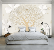 3D Tree Floral Wall Mural Wallpaper 107- Jess Art Decoration