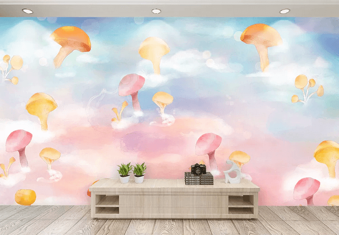 3D Mushroom Wall Mural Wallpaper 433- Jess Art Decoration