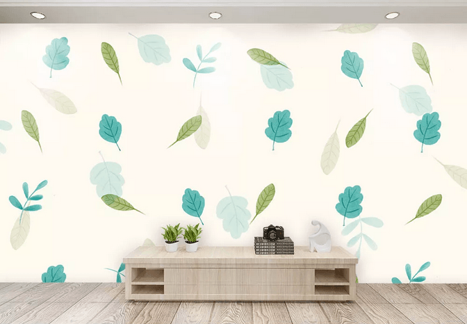 3D Leaves Wall Mural Wallpaper 458- Jess Art Decoration