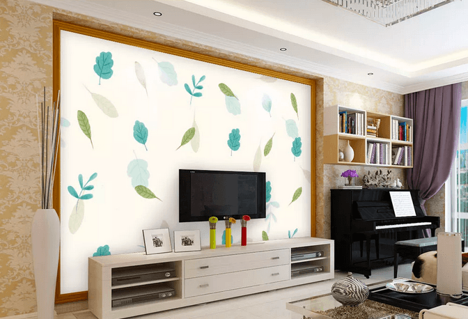 3D Leaves Wall Mural Wallpaper 458- Jess Art Decoration