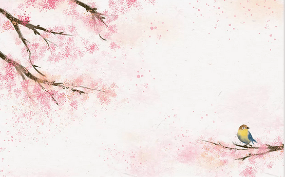 3D Pink Blossom Bird Wall Mural Wallpaper 375- Jess Art Decoration