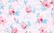 3D Pink Blue Flower Wall Mural Wallpaper 421- Jess Art Decoration