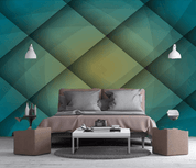 3D Blue Diamond Grid Wall Mural Wallpaper 138- Jess Art Decoration