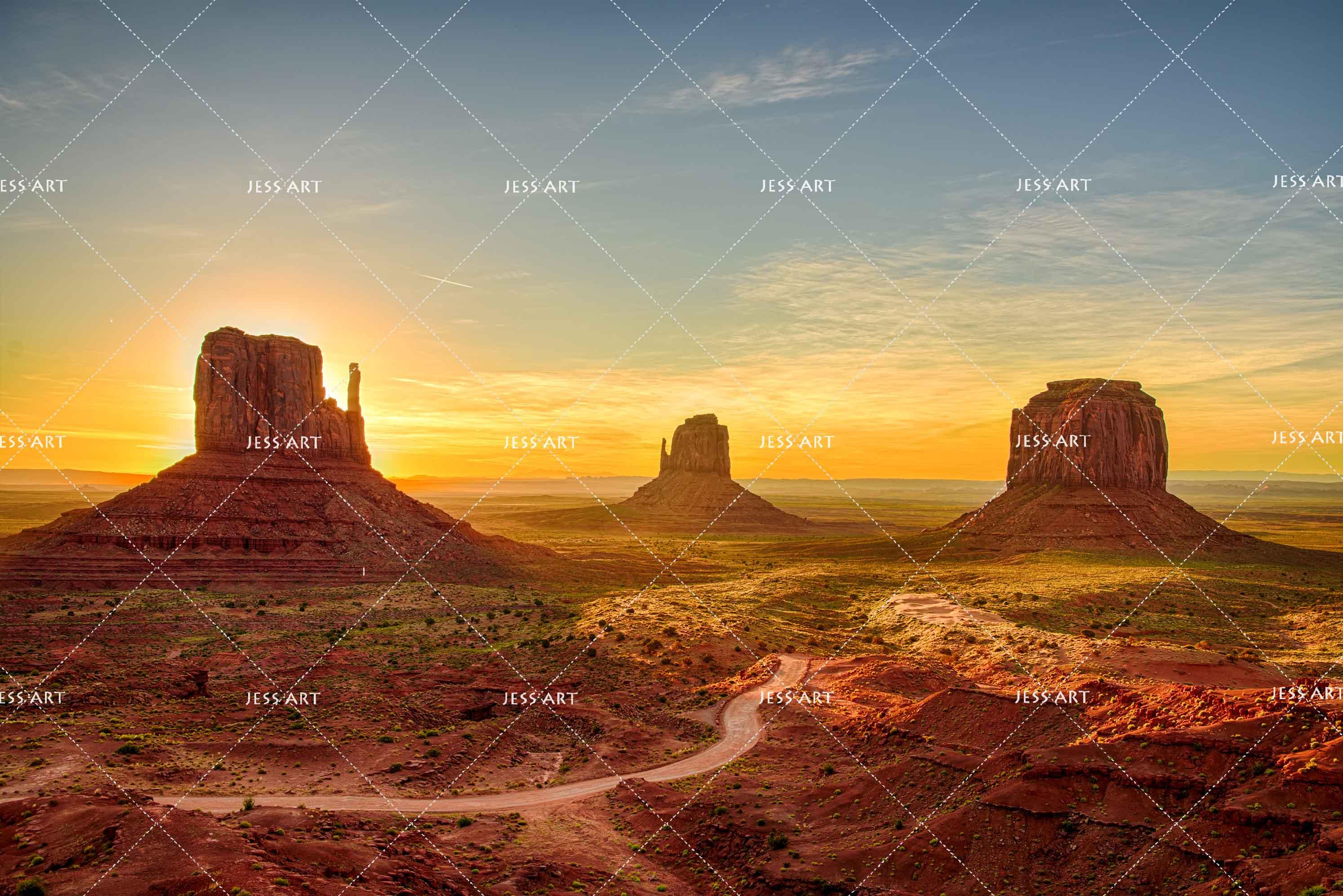 3D Sunset Desert Wall Mural Wallpaper 36- Jess Art Decoration