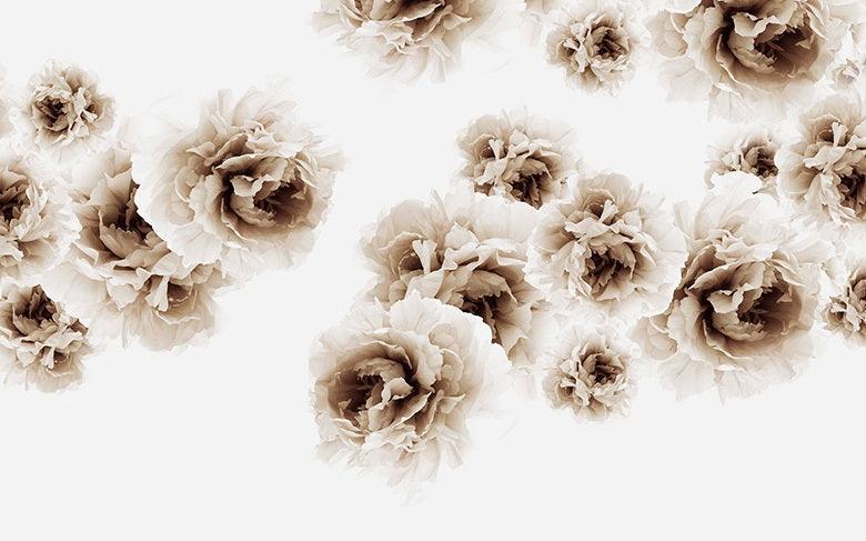 3D black white flowers watercolor wall mural wallpaper 86- Jess Art Decoration