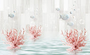 3D cartoon coral fish wall mural wallpaper 80- Jess Art Decoration