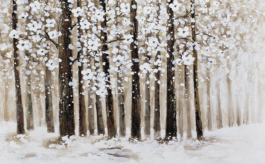 3D black white flowers forest watercolor wall mural wallpaper 53- Jess Art Decoration