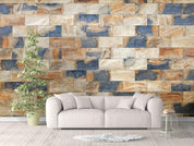 3D color tile effect wall mural wallpaper 156- Jess Art Decoration