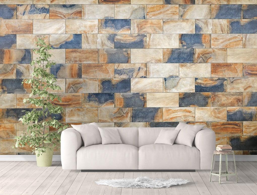 3D color tile effect wall mural wallpaper 156- Jess Art Decoration