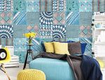 3D color square pattern decoration wall mural wallpaper 228- Jess Art Decoration
