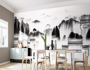 3D black white landscape painting background wall mural wallpaper 422- Jess Art Decoration