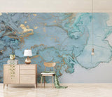 3D blue marble effect wall mural wallpaper 19- Jess Art Decoration