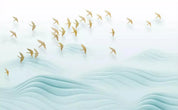 3D color abstract cloud bird watercolor wall mural wallpaper 47- Jess Art Decoration