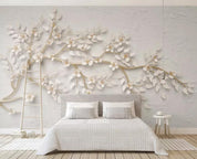 3D flowers relief decorative effect wall mural wallpaper 485- Jess Art Decoration