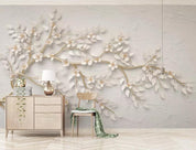 3D flowers relief decorative effect wall mural wallpaper 485- Jess Art Decoration