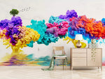 3D abstract color chrysanthemum wall mural wallpaper 134- Jess Art Decoration