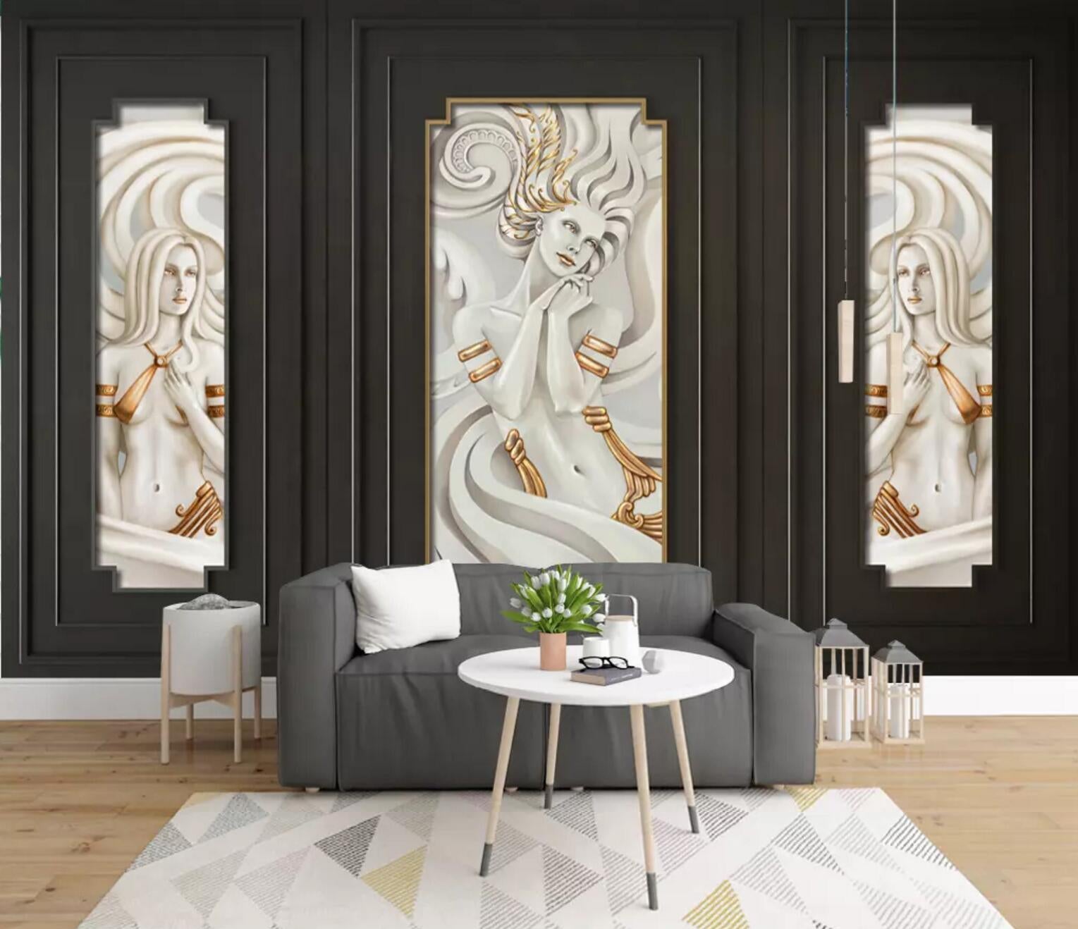 3D relief decorative effect wall mural wallpaper 427- Jess Art Decoration
