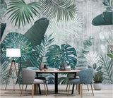 3D Tropical Leaves Wall Mural Removable Wallpaper 166- Jess Art Decoration