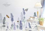 3D Dreamlike Lavender Butterfly Wall Mural Removable 130- Jess Art Decoration