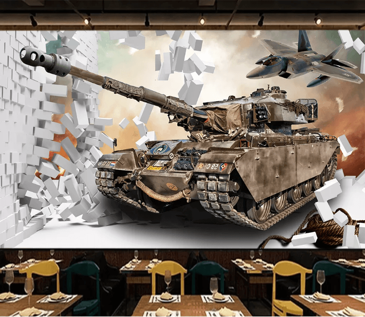 3D Tank Wall Mural Wallpaper 1339- Jess Art Decoration