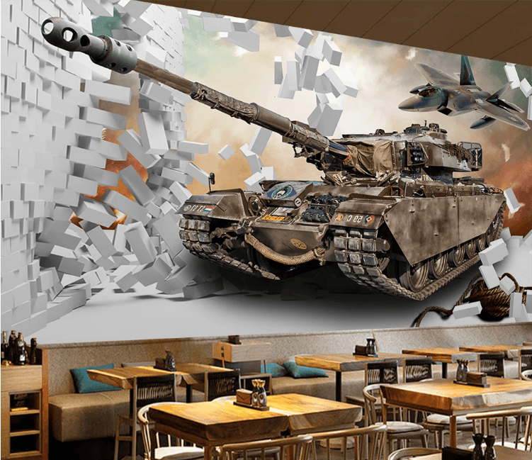 3D Tank Wall Mural Wallpaper 1339- Jess Art Decoration
