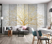 3D Board Tree Wall Mural Wallpaper 2646- Jess Art Decoration