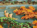 3D Landscape Sailboat Trees House Wall Mural Wallpaper 1269- Jess Art Decoration