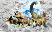 3D Animal Dinosaur Wall Mural Wallpaper 1230- Jess Art Decoration