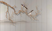 3D Board Branch Bird Wall Mural Wallpaper 2188- Jess Art Decoration