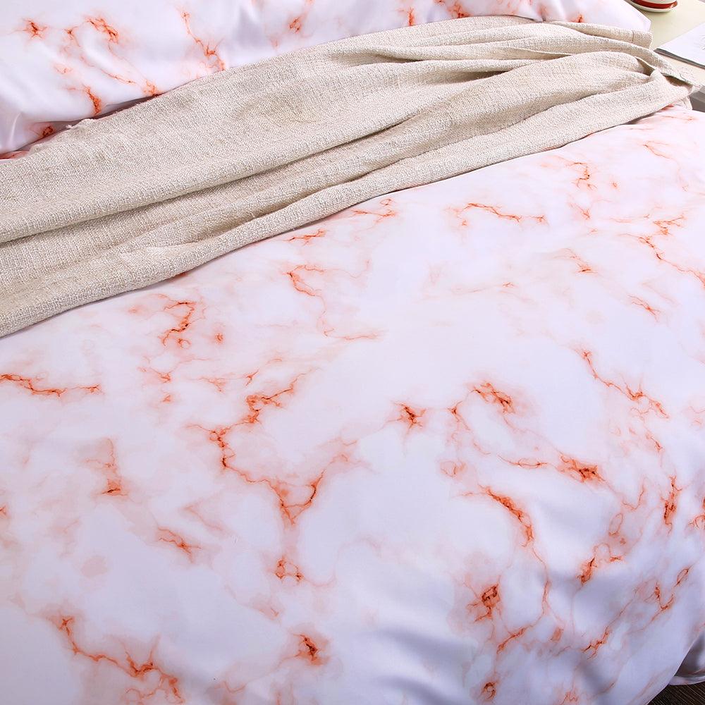 3D Orang Marble Quilt Cover Set Bedding Set Pillowcases 64- Jess Art Decoration