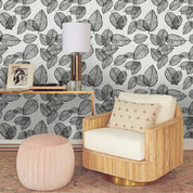 3D Gray Leaf Texture Wall Mural Wallpaper 170- Jess Art Decoration