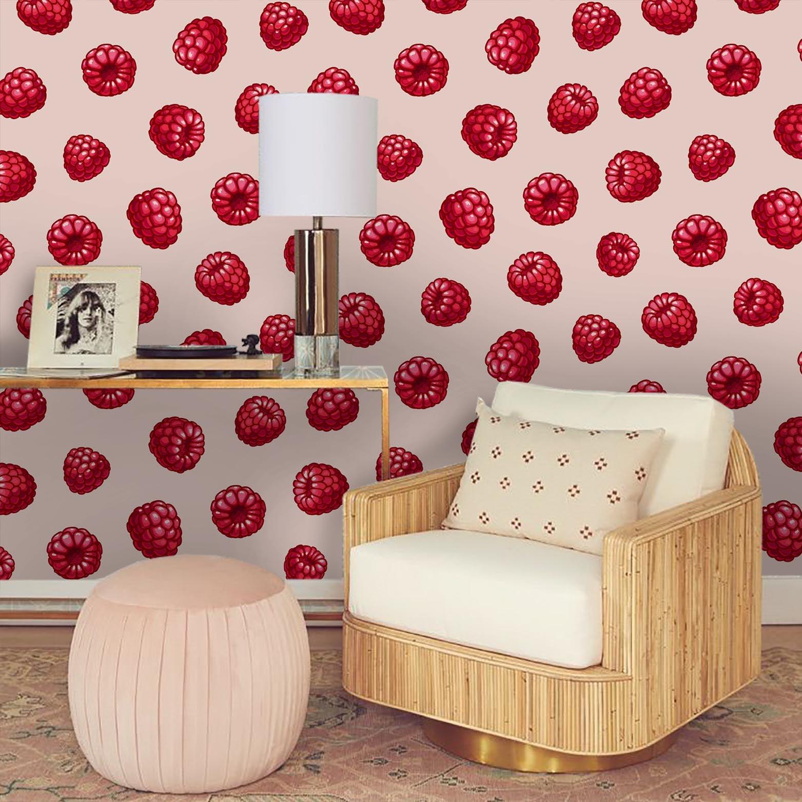 3D Red Raspberry Wall Mural Wallpaper 12- Jess Art Decoration