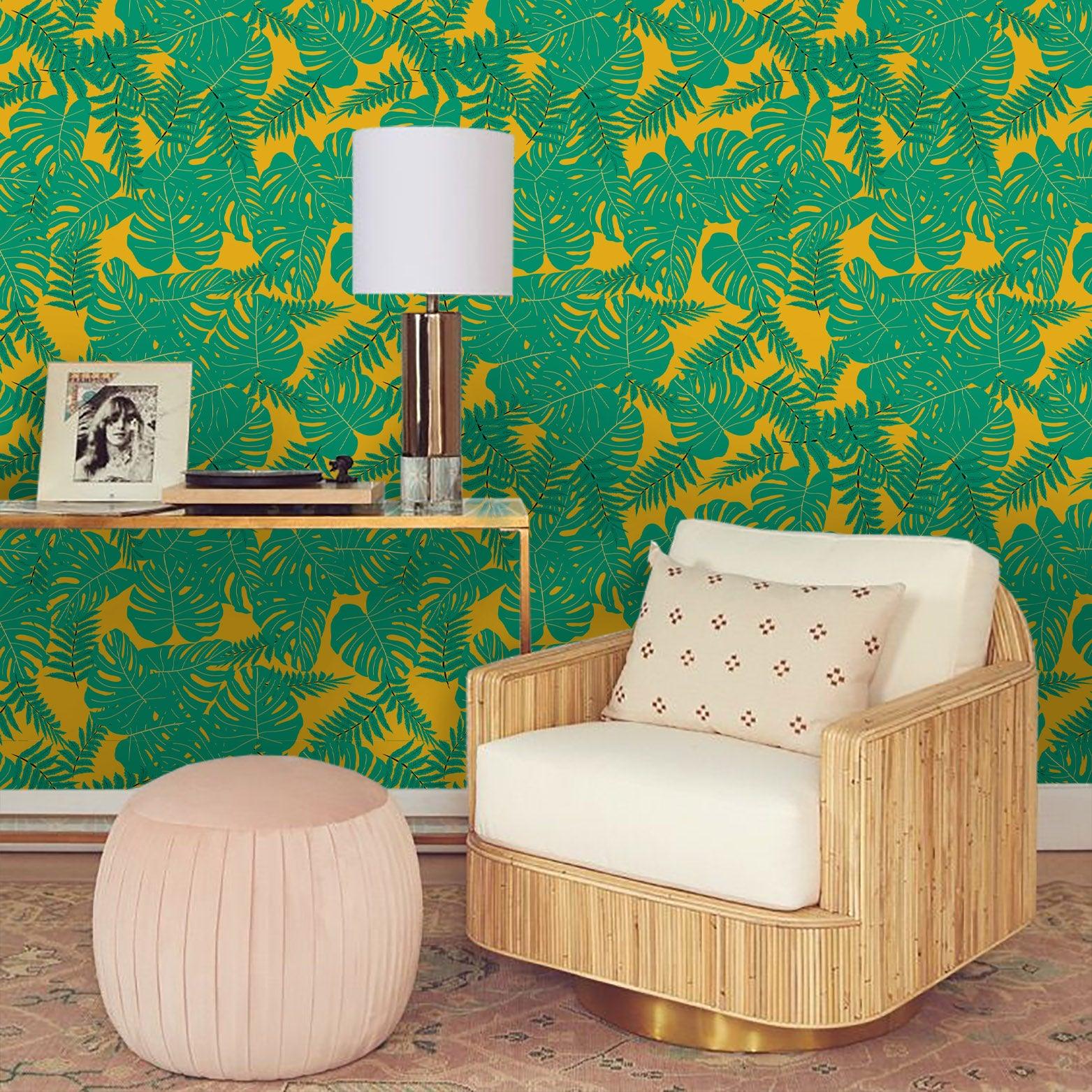 3D Green Leaves Wall Mural Wallpaper 40- Jess Art Decoration