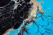 3D Abstract Blue Marble Wall Mural Wallpaper LQH 367- Jess Art Decoration