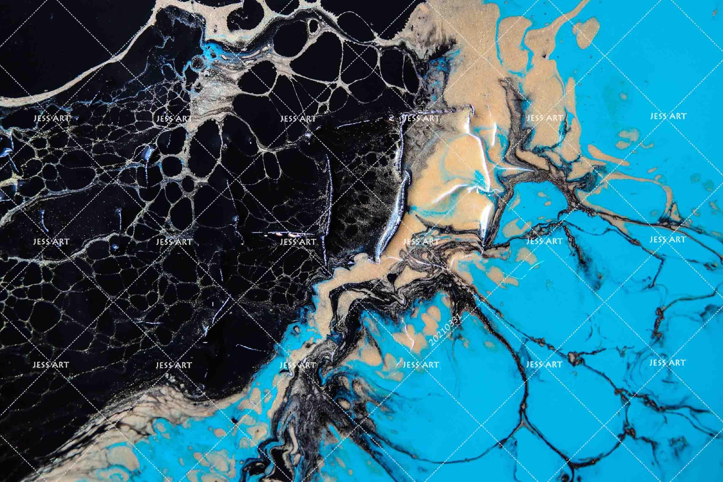 3D Abstract Blue Marble Wall Mural Wallpaper LQH 367- Jess Art Decoration